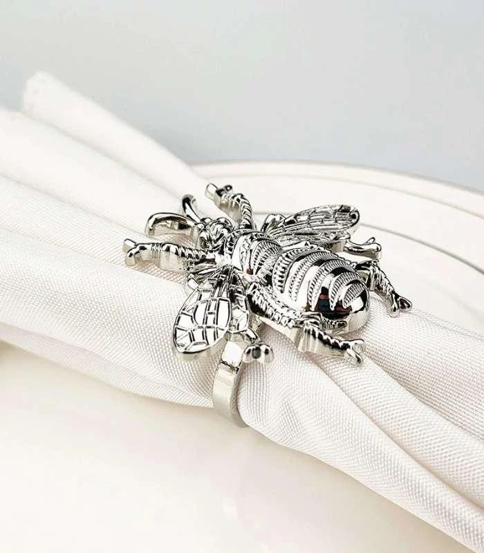 6 Pcs Set Bumble Bee Napkin Rings 5.7cm -  - #tag1#