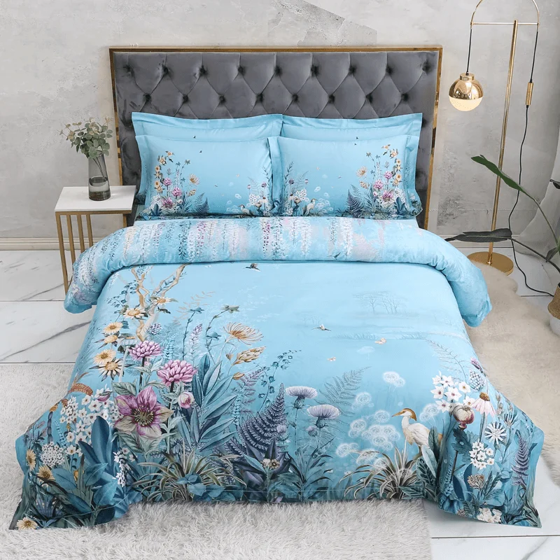 75-descript-100-egyptian-cotton-us-size-bedding-queen-king-size-4pcs-birds-and-flowers-leaf-gray-shabby-duvet-cover-bed-sheet-pillow-shams 75 Descript 100 Egyptian Cotton Us Size Bedding Queen King Size 4pcs Birds And Flowers Leaf Gray Shabby Duvet Cover Bed Sheet Pillow Shams
