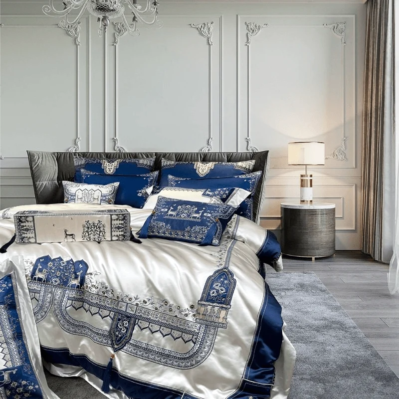 9-descript-chic-decorator-upholstery-quality-tassels-bedding-blue-silver-patchwork-luxury-embroidery-duvet-cover-bedspread-sheet-pillowcase 9 Descript Chic Decorator Upholstery Quality Tassels Bedding Blue Silver Patchwork Luxury Embroidery Duvet Cover Bedspread Sheet Pillowcase