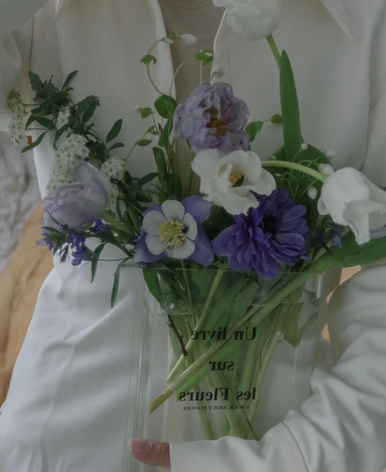 A Book About Flowers Vase -