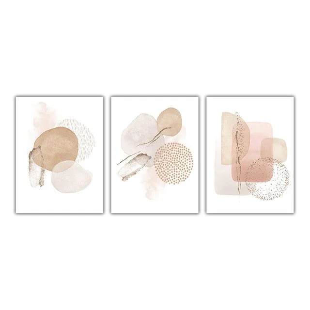 Abstract Boho Canvas Art -