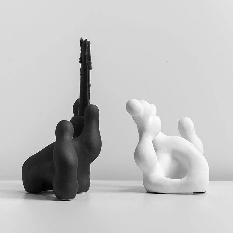 Abstract_Ceramic_Candle_Holders_-_-4118032 Abstract Ceramic Candle Holders -
