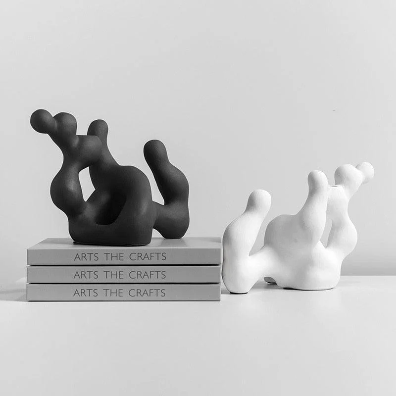 Abstract_Ceramic_Candle_Holders_-_-4118034 Abstract Ceramic Candle Holders -