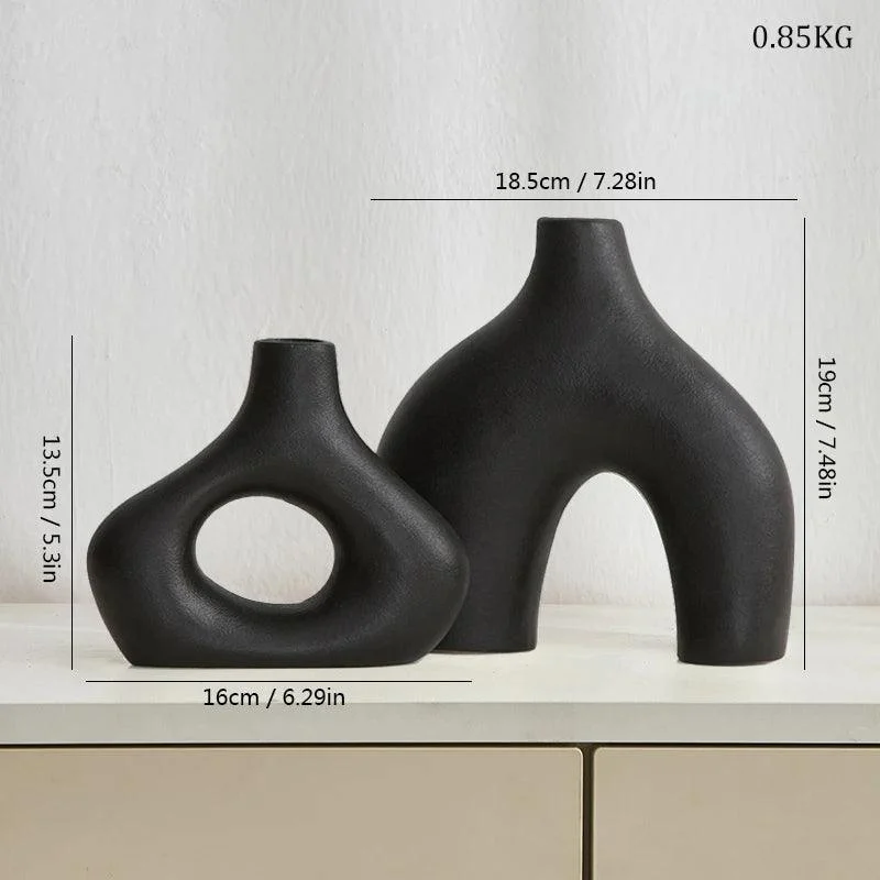 Abstract_Ceramic_Hollow_Ring_Vase_For_Pampas_-_-4118076 Abstract Ceramic Hollow Ring Vase For Pampas -