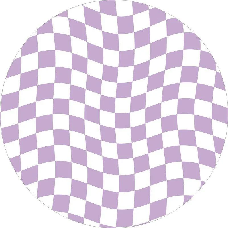 Abstract_Chequerboard_Design_Circular_Rug_-_-_tag1_-4126080 Abstract Chequerboard Design Circular Rug - - #tag1#