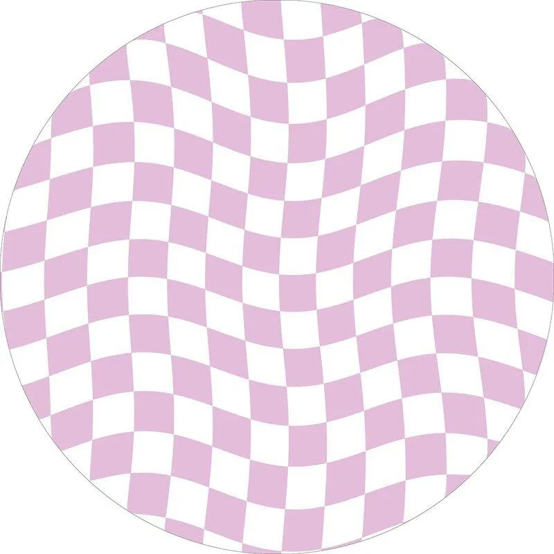 Abstract_Chequerboard_Design_Circular_Rug_-_-_tag1_-4126086 Abstract Chequerboard Design Circular Rug - - #tag1#