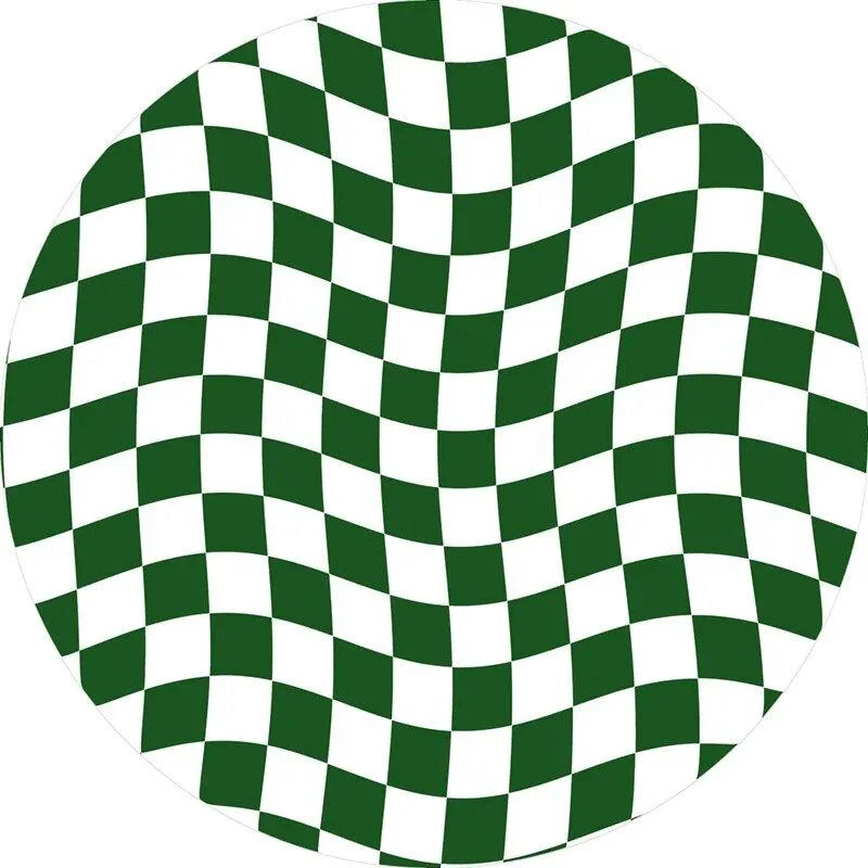 Abstract_Chequerboard_Design_Circular_Rug_-_-_tag1_-4126103 Abstract Chequerboard Design Circular Rug - - #tag1#