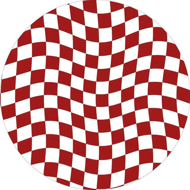 Abstract_Chequerboard_Design_Circular_Rug_-_-_tag1_-4126109 Abstract Chequerboard Design Circular Rug - - #tag1#