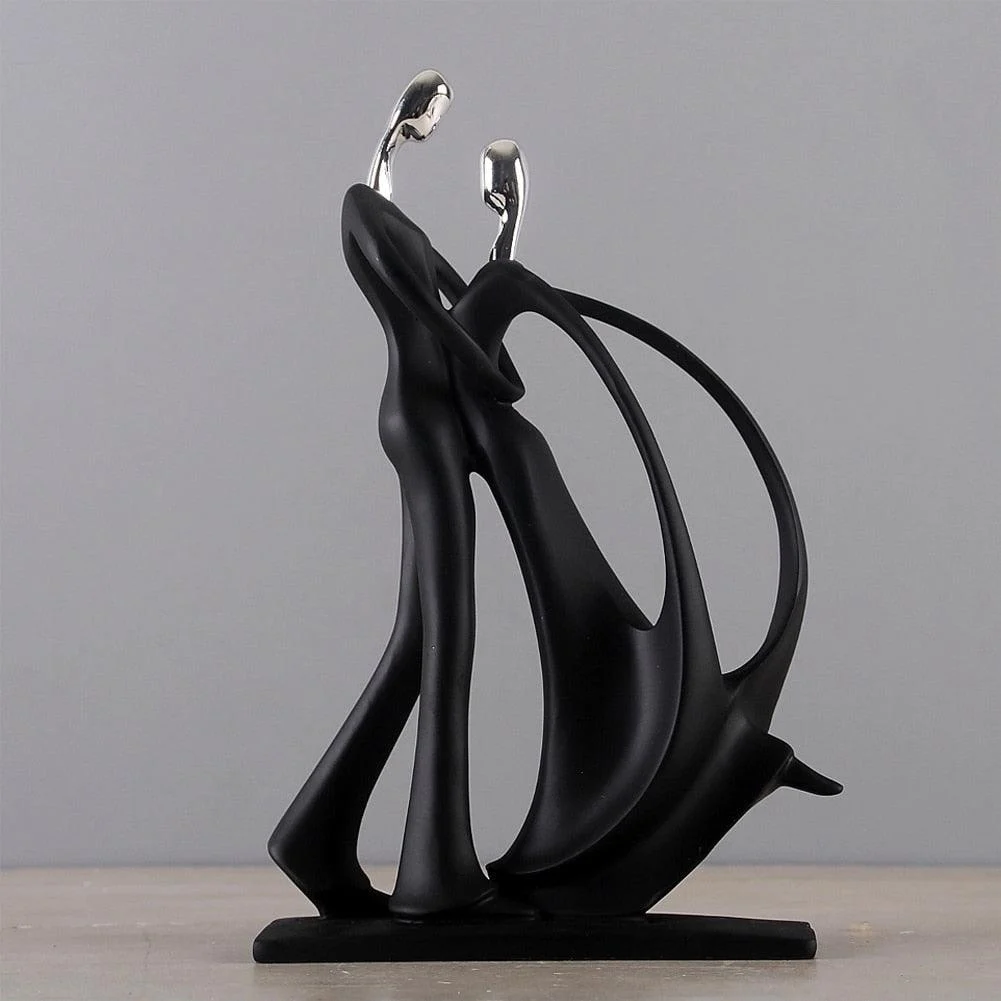 Abstract Dancing Couple Sculpture -