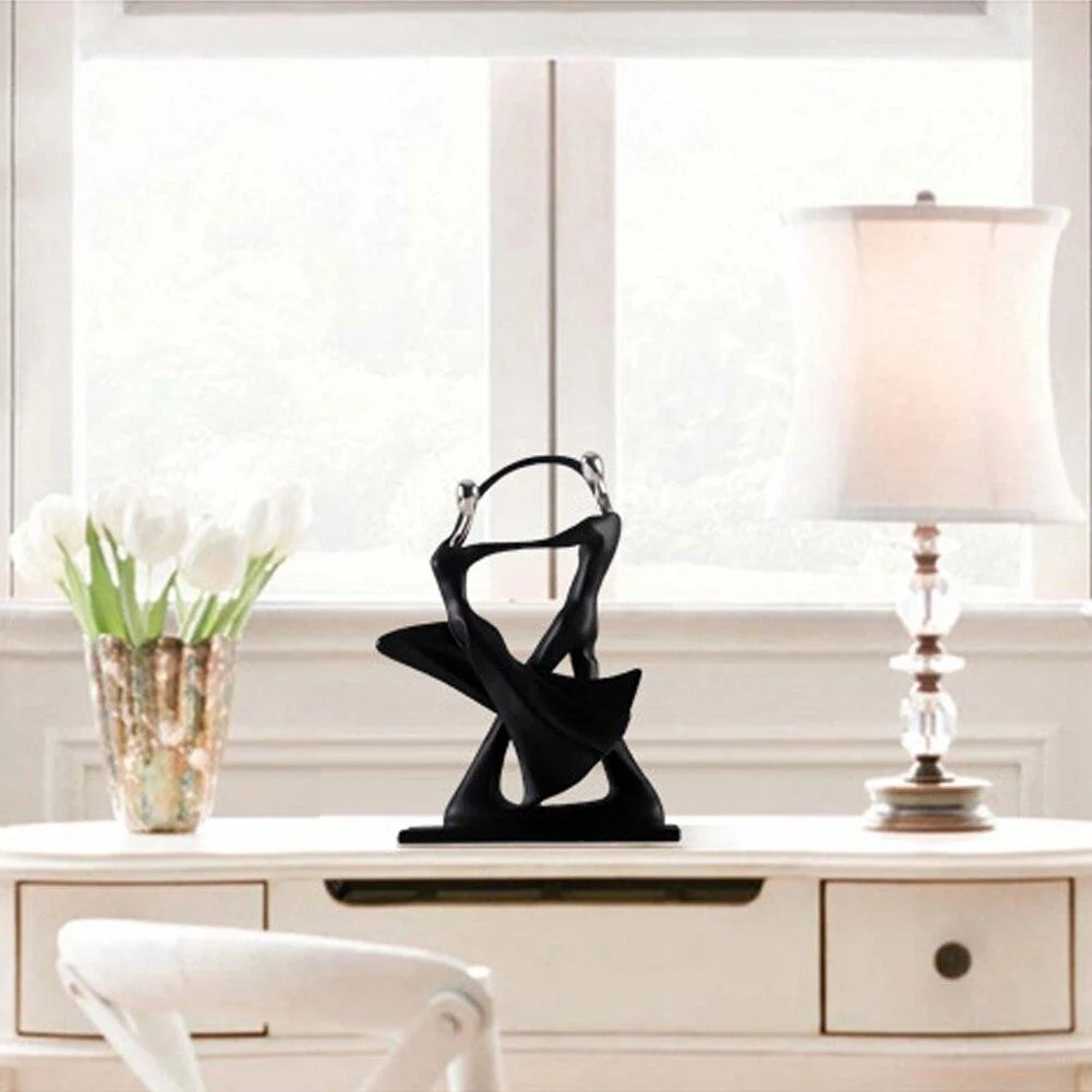 Abstract Dancing Couple Sculpture -