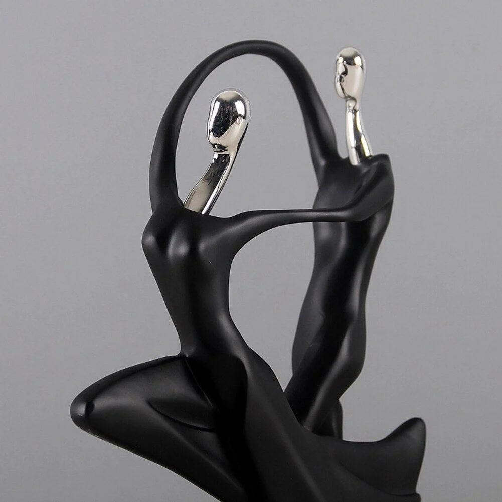 Abstract Dancing Couple Sculpture -