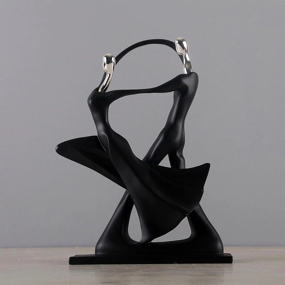 Abstract Dancing Couple Sculpture -
