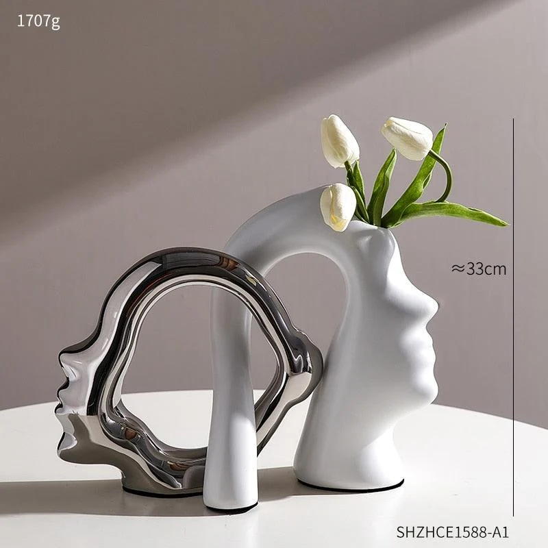 Abstract Decorative Flower Vase -