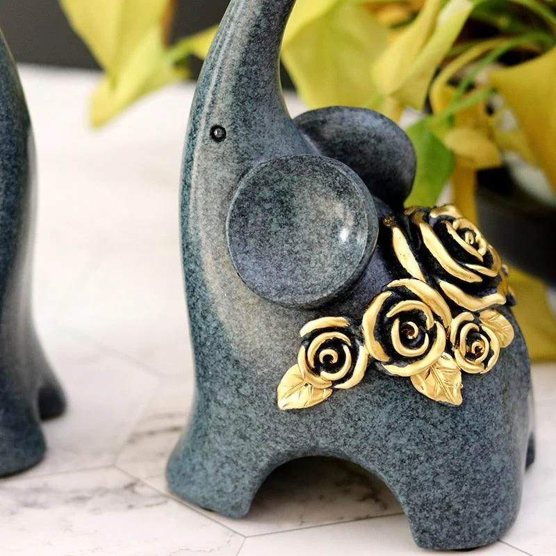 Abstract_Elephant_Family_Figurines_-_-4118340 Abstract Elephant Family Figurines -