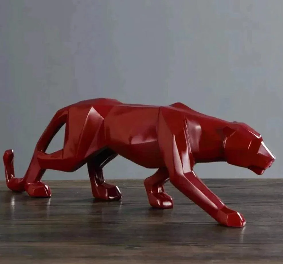 Abstract_Leopard_Statue_Modern_Wildlife_Sculpture_-_-4118911 Abstract Leopard Statue: Modern Wildlife Sculpture -