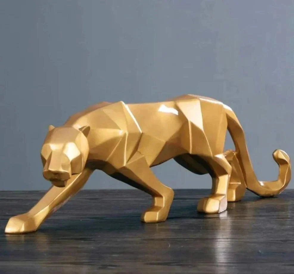 Abstract_Leopard_Statue_Modern_Wildlife_Sculpture_-_-4118914 Abstract Leopard Statue: Modern Wildlife Sculpture -
