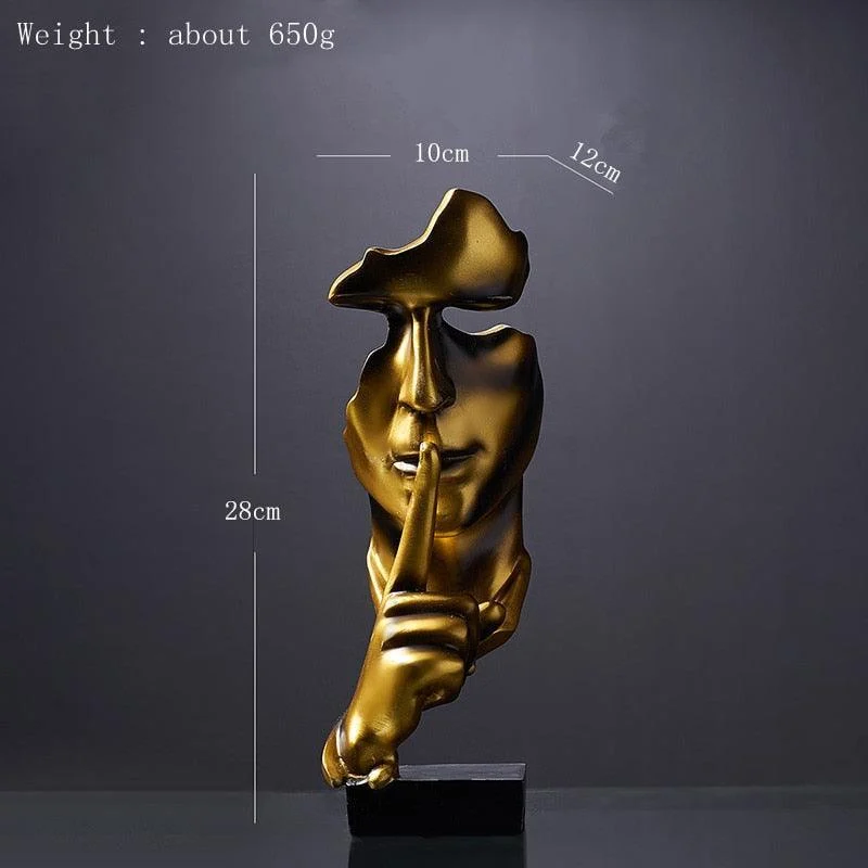 Abstract_Silence_Is_Golden_Statue_-_-4119177 Abstract Silence Is Golden Statue -