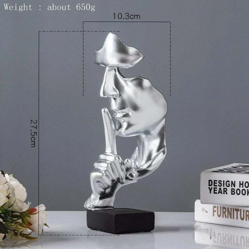 Abstract_Silence_Is_Golden_Statue_-_-4119183 Abstract Silence Is Golden Statue -