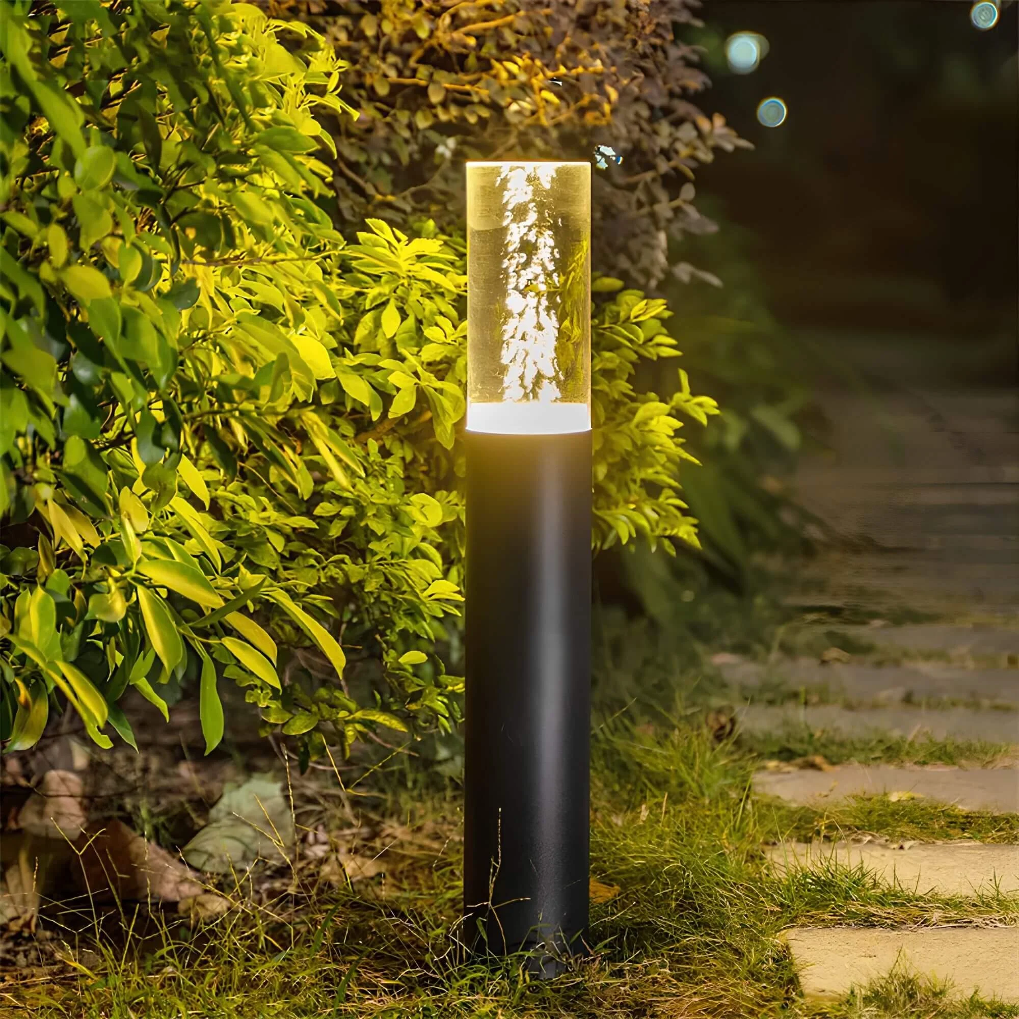AcryLuma-moderneGartenleuchte-SaulenlampeAussen2xlumina Acryluma Modernegartenleuchte Saulenlampeaussen2xlumina