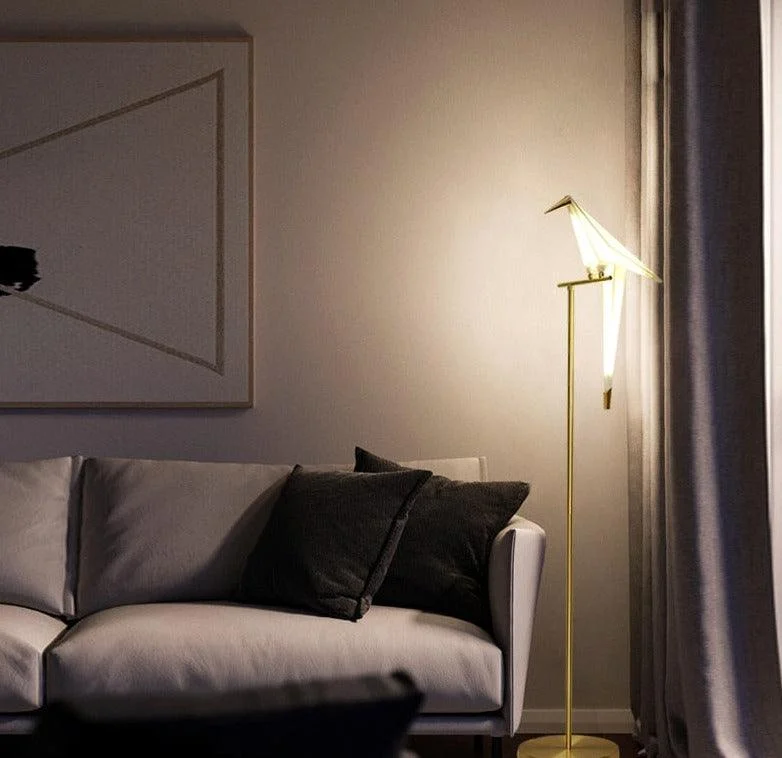 Acrylic Bird Floor Lamp -