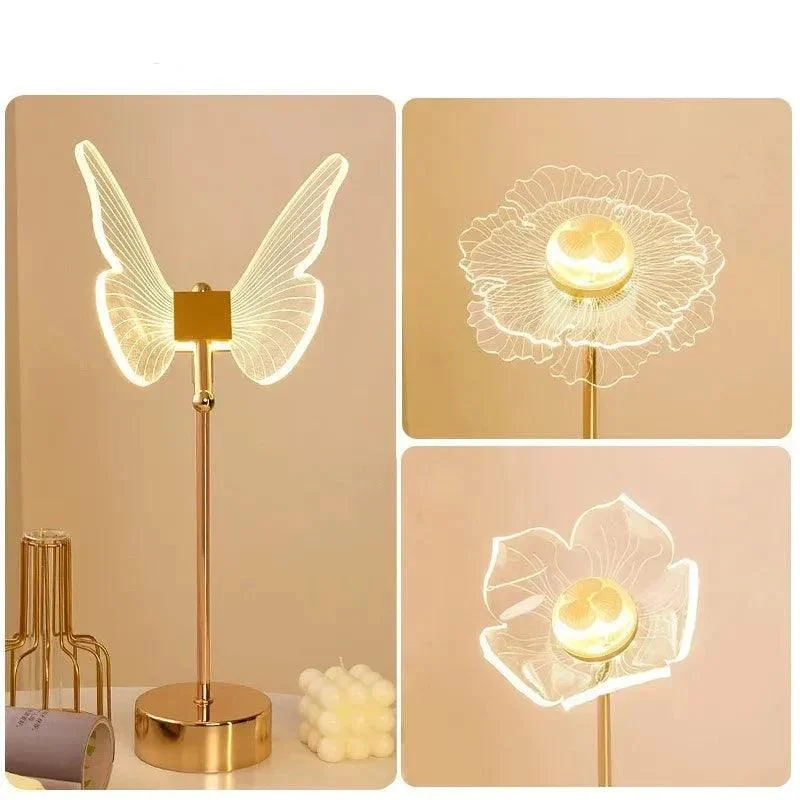 Acrylic Butterfly LED Table Lamp -