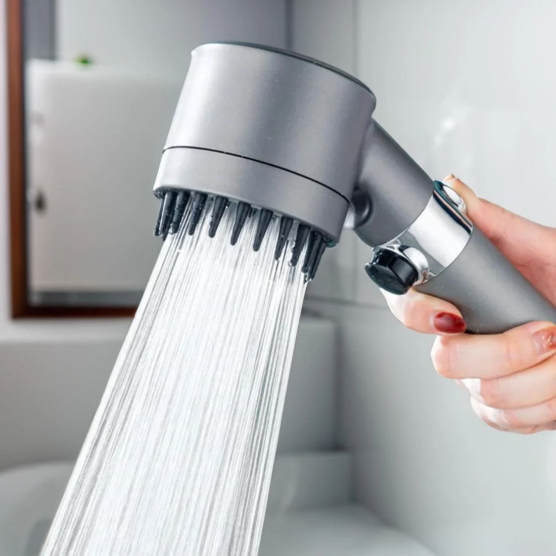 Adjustable High Pressure Filtered Shower Head - - #tag1#