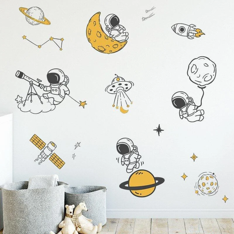 Adventuring Astronaut Wall Stickers -