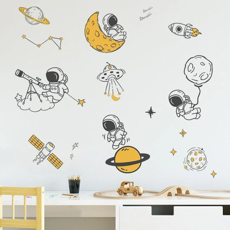 Adventuring Astronaut Wall Stickers -