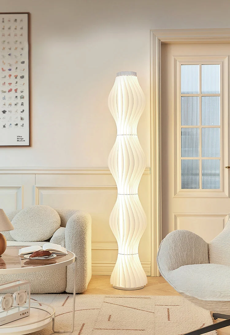 Trending wavy floor lamp for Nordic home decor
