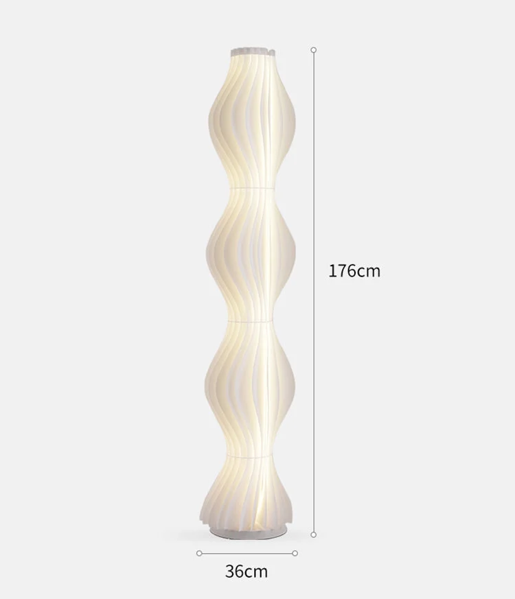 Chic Living room wavy floor lamp