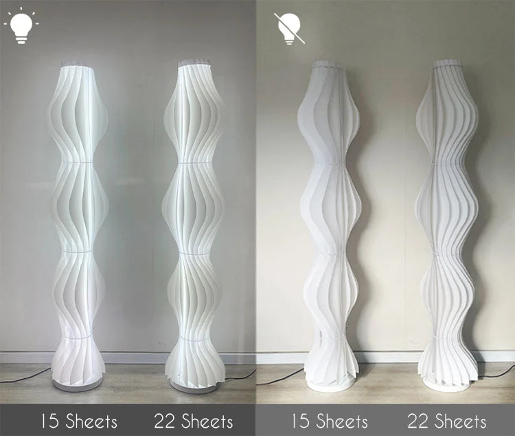 Chic Living room wavy floor lamp
