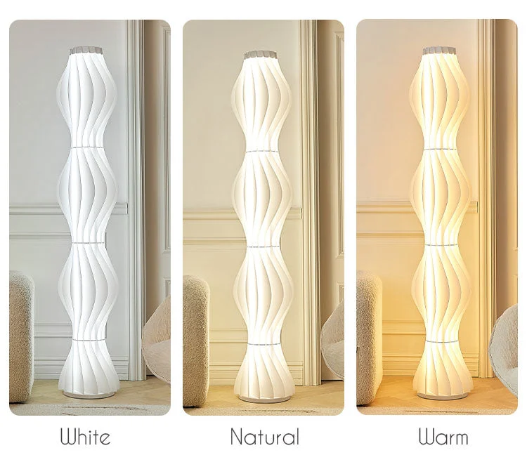 Soft Warm Glow from Elegant Floor Lamp