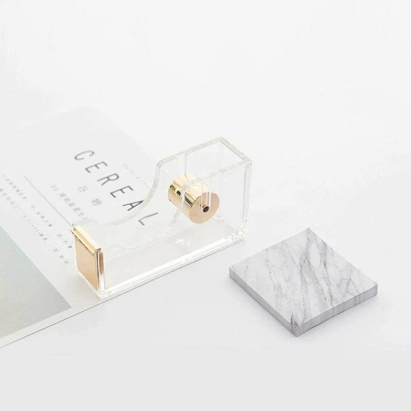 Aesthetic Acrylic Transparent Tape Cutter - - #tag1#