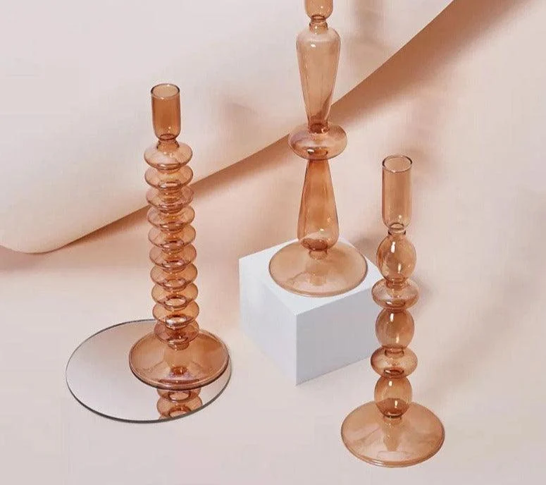 Aesthetic_Brown_Wavy_Candle_Holders_-_-4120105 Aesthetic Brown Wavy Candle Holders -