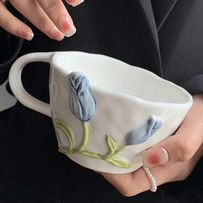 Aesthetic_Ceramic_Embossed_Tulip_Mug_Plates_-_-4120288 Aesthetic Ceramic Embossed Tulip Mug Plates -