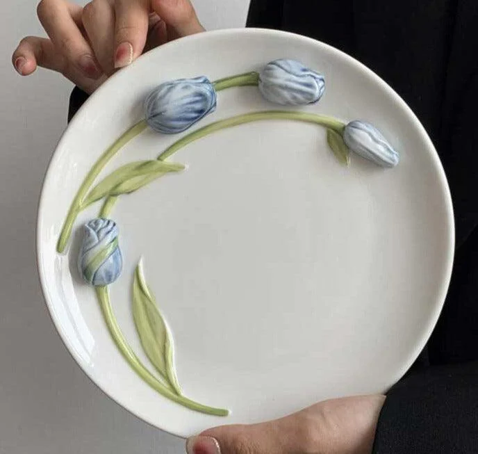 Aesthetic_Ceramic_Embossed_Tulip_Mug_Plates_-_-4120293 Aesthetic Ceramic Embossed Tulip Mug Plates -
