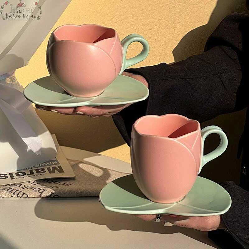 Aesthetic_Ceramic_Tulip_Shaped_Coffee_Mug_Saucer_Set_-_-4120378 Aesthetic Ceramic Tulip Shaped Coffee Mug Saucer Set -