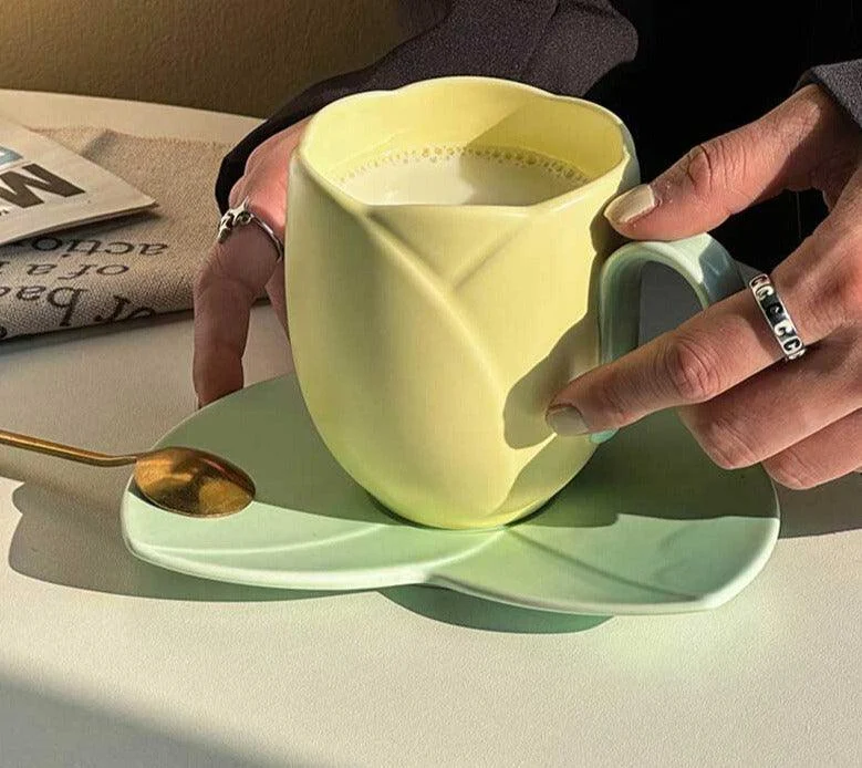 Aesthetic_Ceramic_Tulip_Shaped_Coffee_Mug_Saucer_Set_-_-4120381 Aesthetic Ceramic Tulip Shaped Coffee Mug Saucer Set -