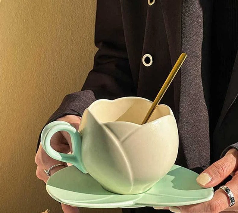 Aesthetic_Ceramic_Tulip_Shaped_Coffee_Mug_Saucer_Set_-_-4120386 Aesthetic Ceramic Tulip Shaped Coffee Mug Saucer Set -