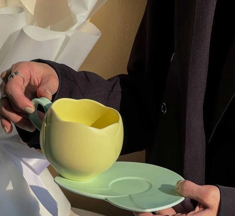 Aesthetic_Ceramic_Tulip_Shaped_Coffee_Mug_Saucer_Set_-_-4120406 Aesthetic Ceramic Tulip Shaped Coffee Mug Saucer Set -