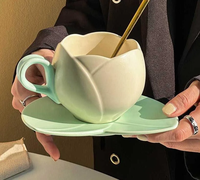 Aesthetic_Ceramic_Tulip_Shaped_Coffee_Mug_Saucer_Set_-_-4120408 Aesthetic Ceramic Tulip Shaped Coffee Mug Saucer Set -