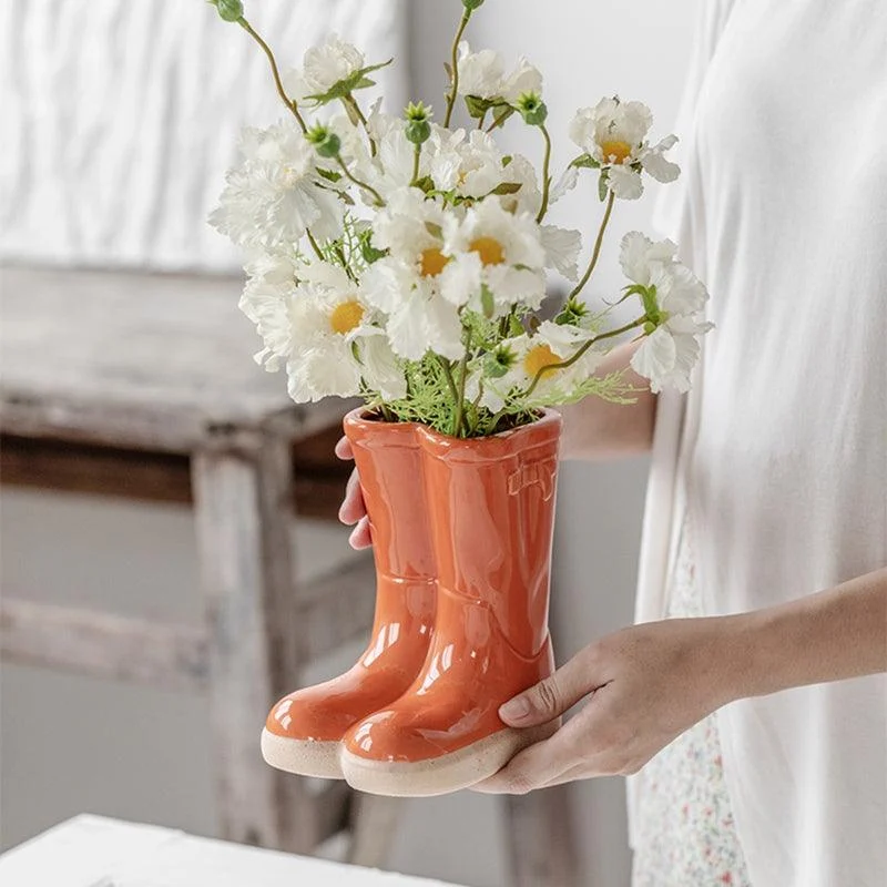 Aesthetic_Farmhouse_Ceramic_Rain_Boot_Vase_-_-4120631 Aesthetic Farmhouse Ceramic Rain Boot Vase -
