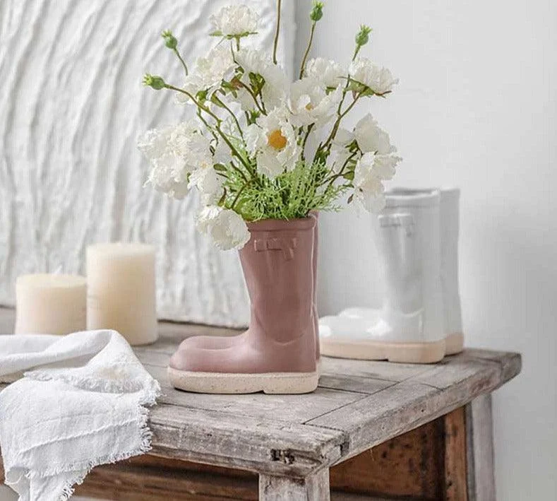Aesthetic_Farmhouse_Ceramic_Rain_Boot_Vase_-_-4120636 Aesthetic Farmhouse Ceramic Rain Boot Vase -