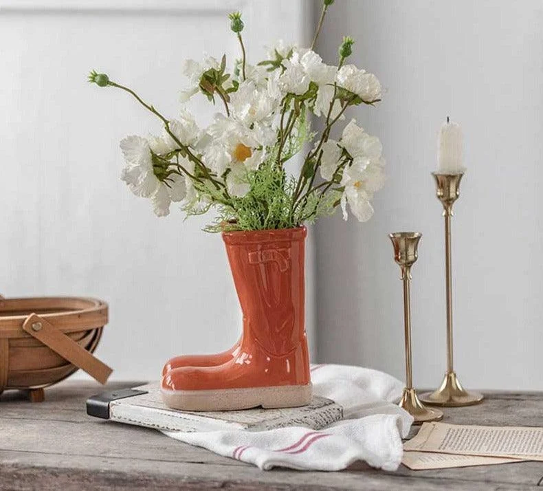 Aesthetic_Farmhouse_Ceramic_Rain_Boot_Vase_-_-4120639 Aesthetic Farmhouse Ceramic Rain Boot Vase -
