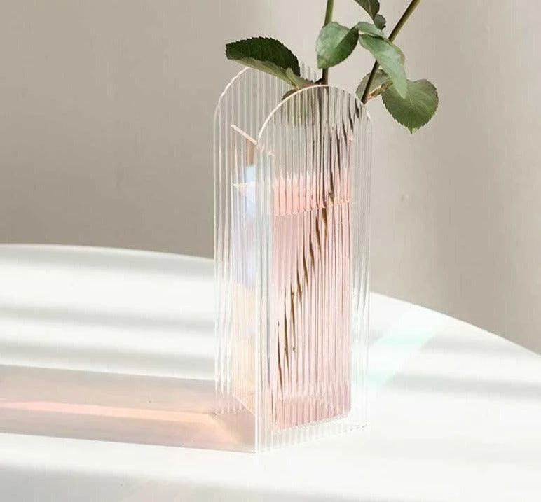Aesthetic_Iridescent_Clear_Acrylic_Vase_-_-4121071 Aesthetic Iridescent Clear Acrylic Vase -