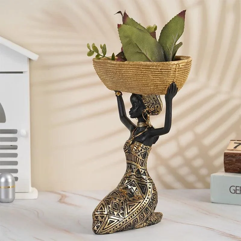 African_Tray_Girl_Sculpture_-_-4121907 African Tray Girl Sculpture -