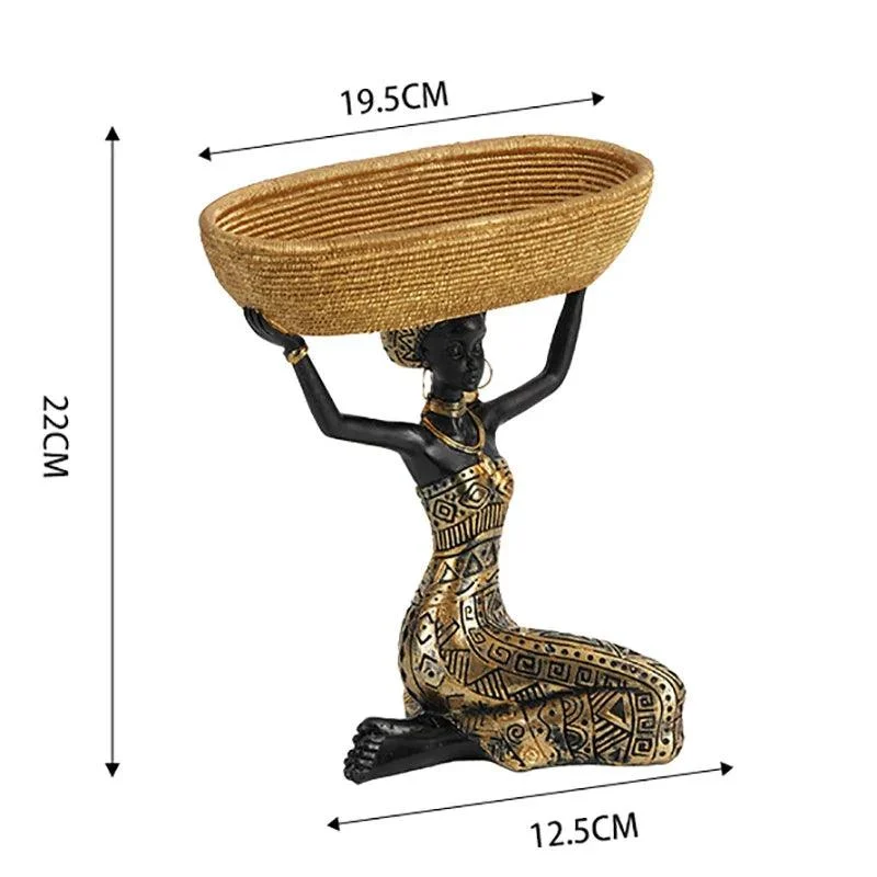 African_Tray_Girl_Sculpture_-_-4121911 African Tray Girl Sculpture -