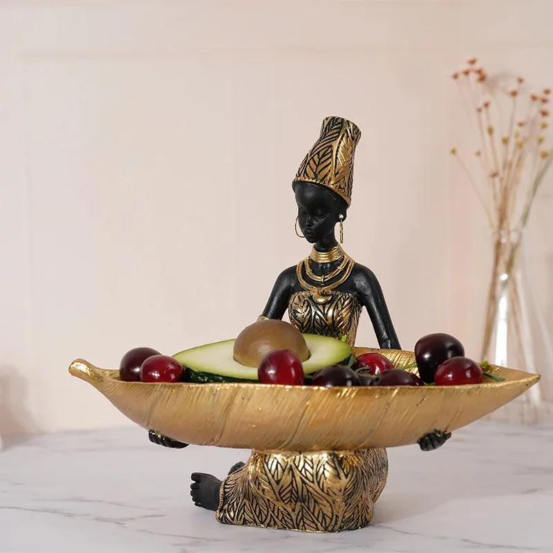 African_Tray_Girl_Sculpture_-_-4121914 African Tray Girl Sculpture -
