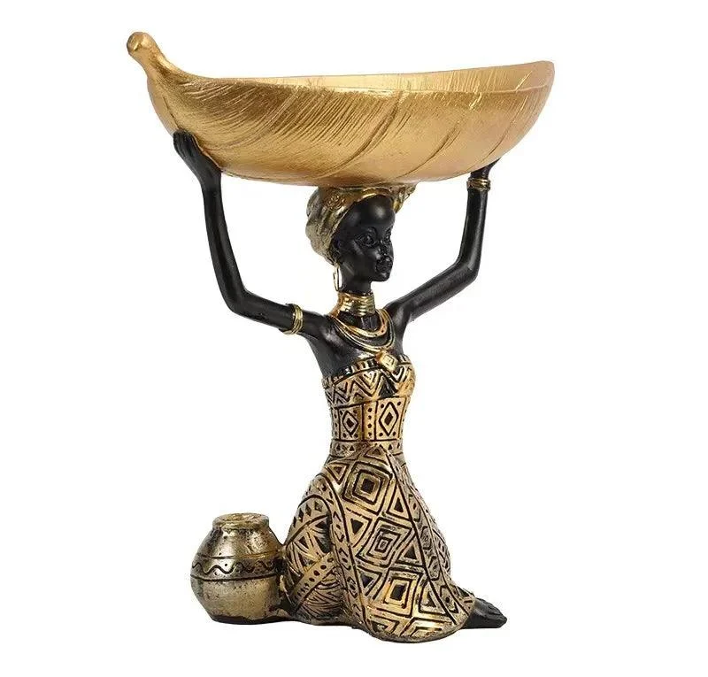 African_Tray_Girl_Sculpture_-_-4121927 African Tray Girl Sculpture -