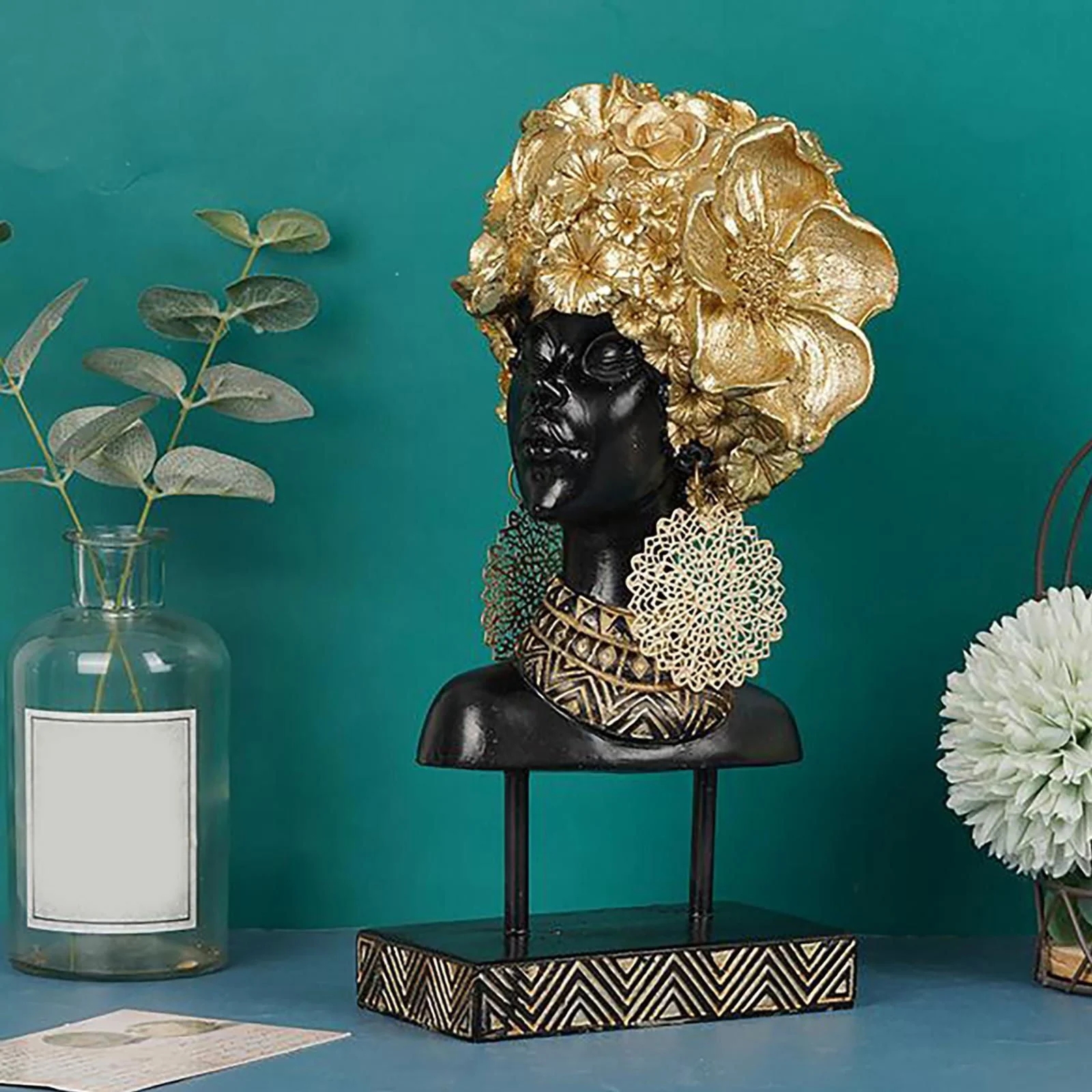 African Woman Sculpture -